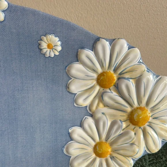 The Farmhouse by Rachel Ashwell Sunflower 🌻Serving Tray Plates Melamine Blue NEW - Picture 7 of 11